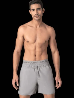 Heren Zwembroek Grijs + Gratis Microfiber boxershort