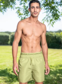 Heren Zwembroek Groen + Gratis Microfiber boxershort