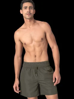 Heren Zwembroek Legergroen + Gratis Microfiber boxershort