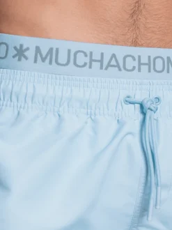 Heren Zwembroek Lichblauw + Gratis Microfiber boxershort