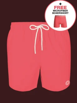 Heren zwembroek neon roze