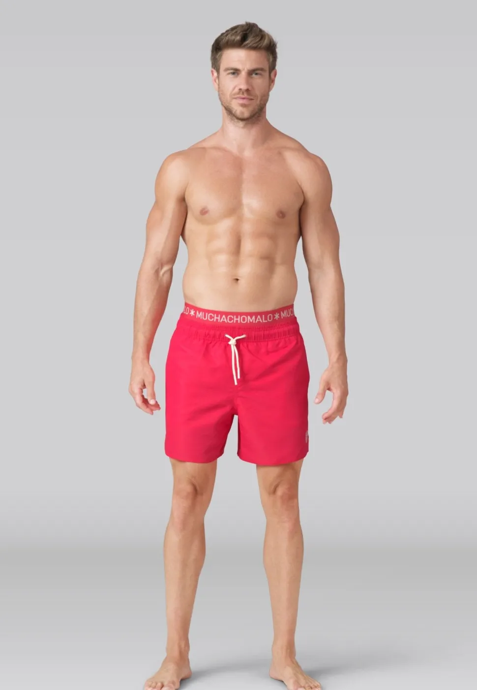 Heren zwembroek neon roze