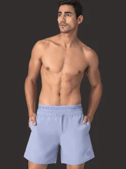 Heren Zwembroek Paars + Gratis Microfiber boxershort