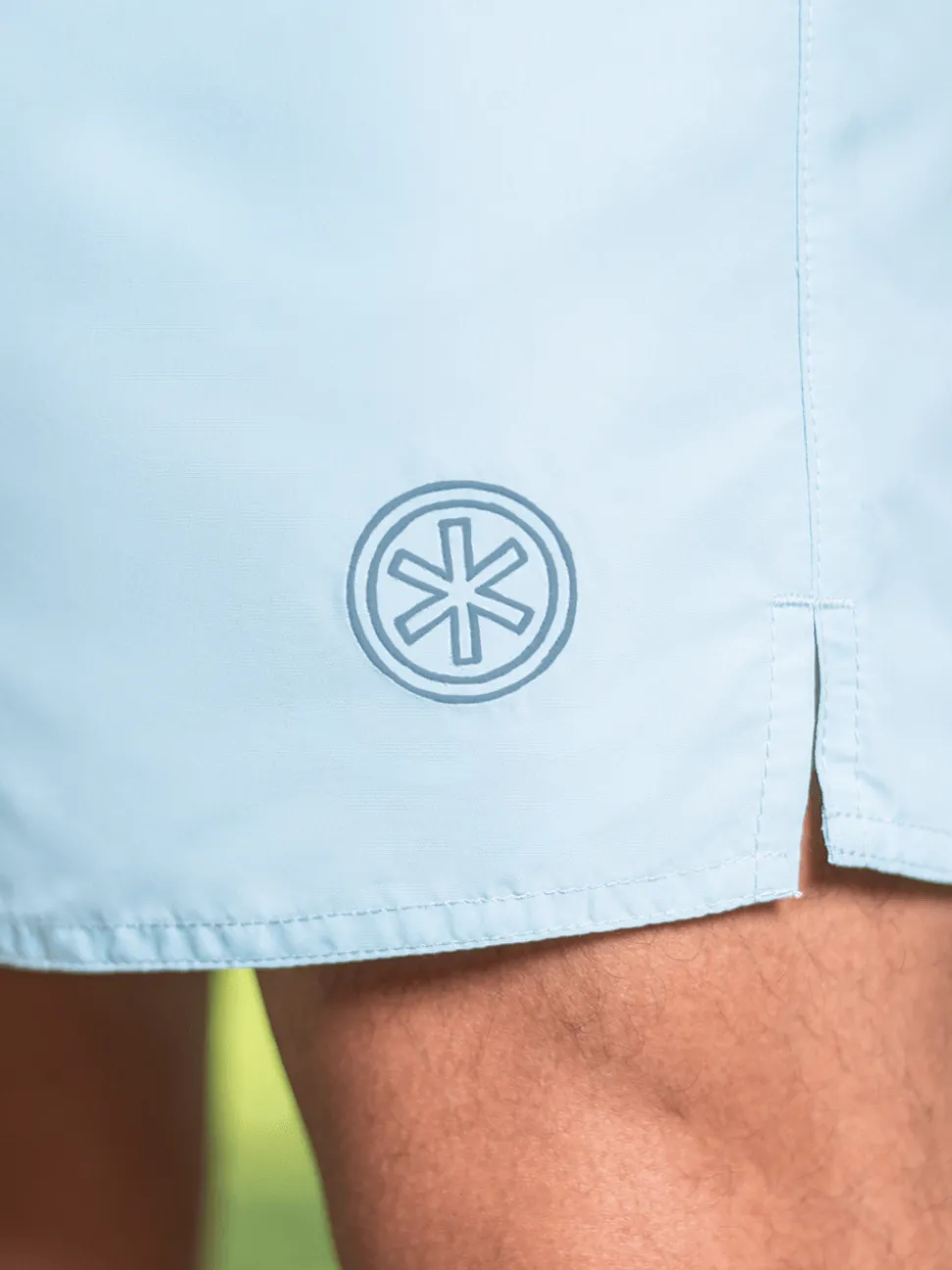 Heren Zwembroek Print Lichtblauw + Gratis Microfiber boxershort