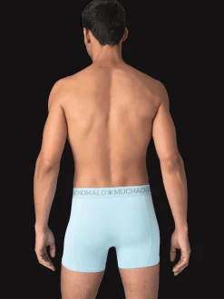 Heren Zwembroek Print Lichtblauw + Gratis Microfiber boxershort
