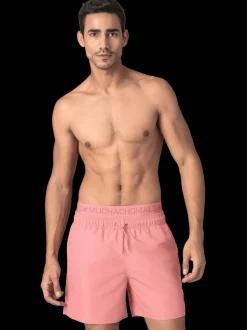 Heren Zwembroek Roze + Gratis Microfiber boxershort