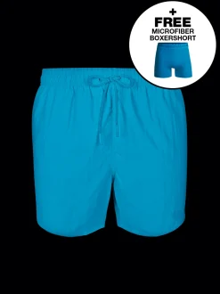 Jongens Zwembroek Blauw + Gratis Microfiber boxershort