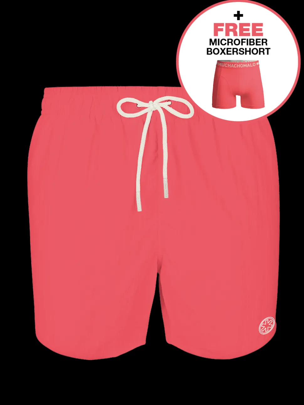 Jongens zwembroek neon roze