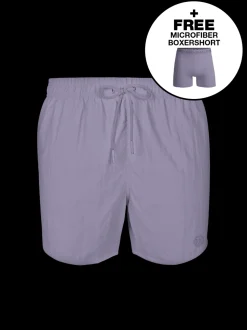 Jongens Zwembroek Paars + Gratis Microfiber boxershort