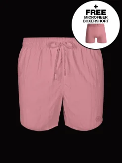 Jongens Zwembroek Roze + Gratis Microfiber boxershort